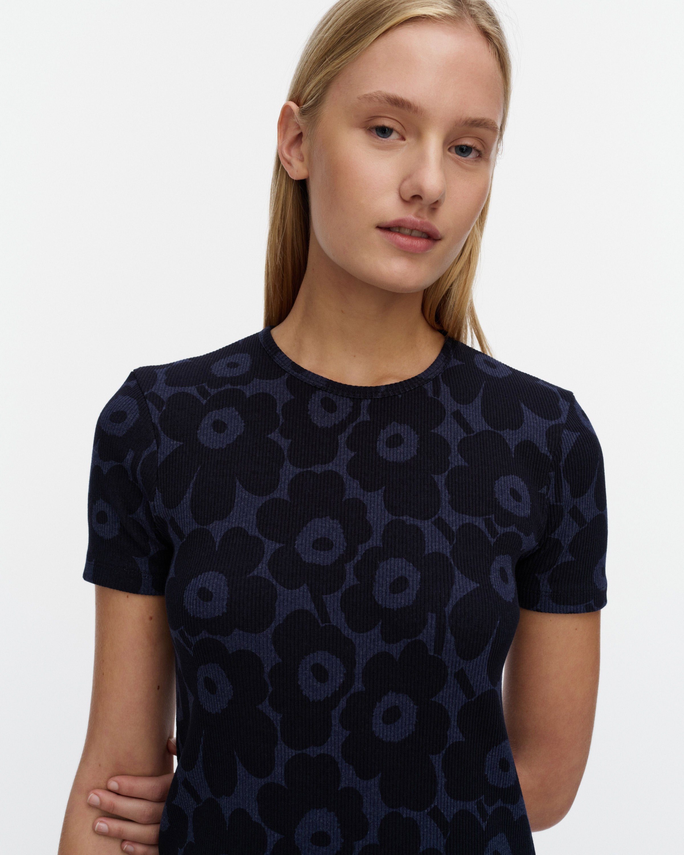 Vaihteleva Unikko Rib Slim Dress 88cm