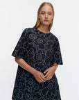Kukkiva Outline Unikko Shift Dress 92cm