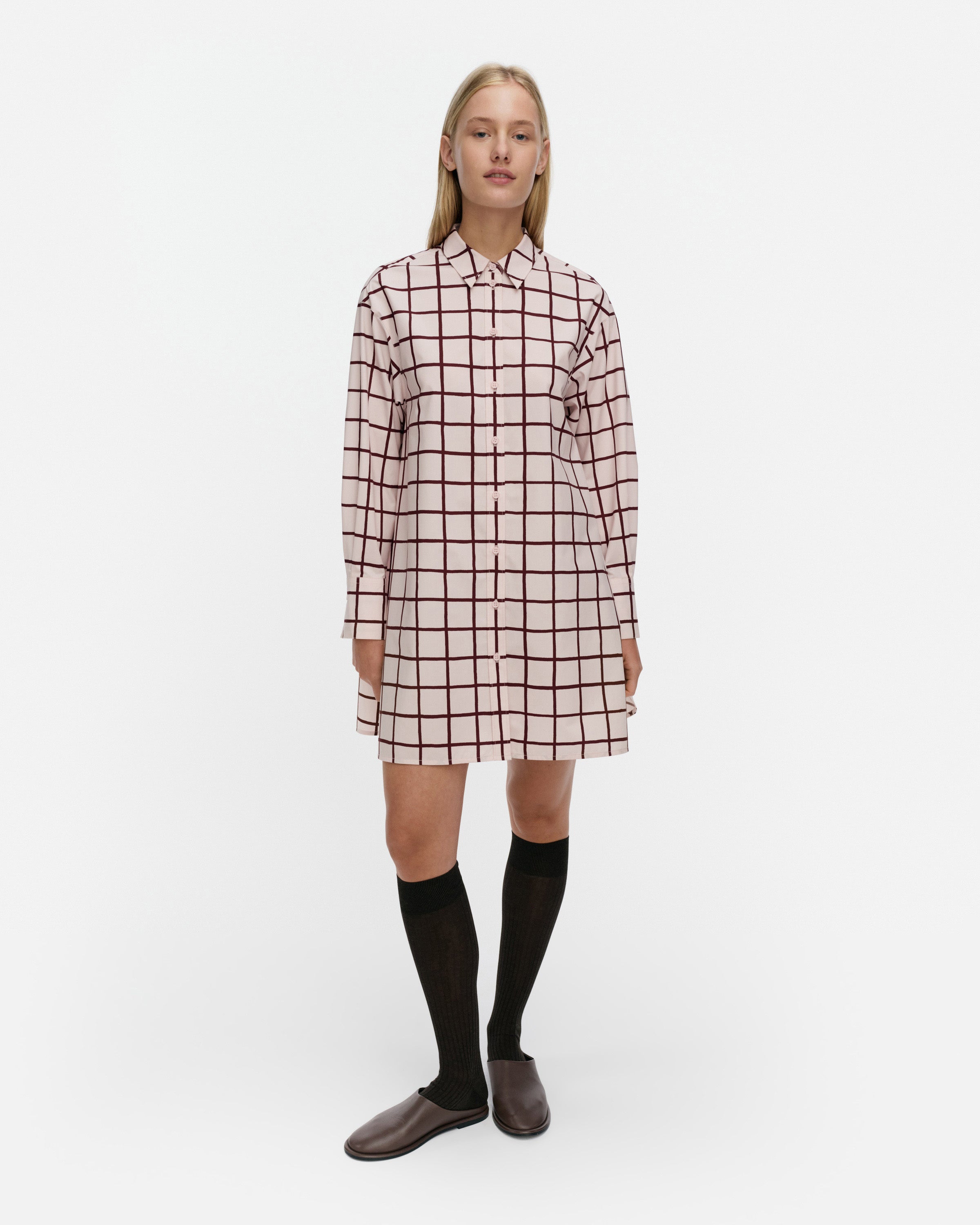Kuvitelma Iso Ruutu Shirt Dress 90cm