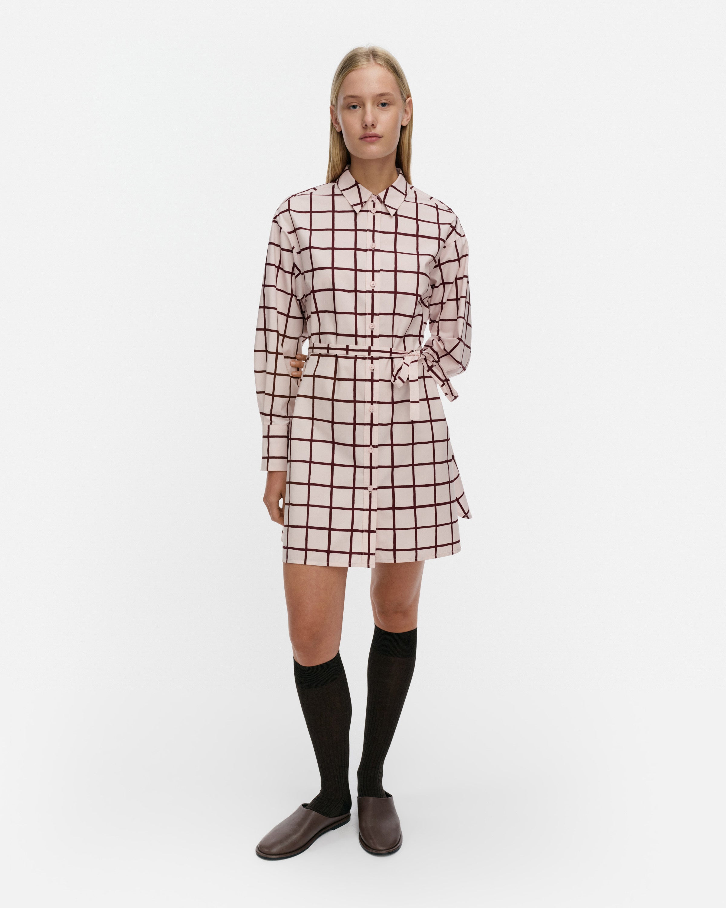 Kuvitelma Iso Ruutu Shirt Dress 90cm
