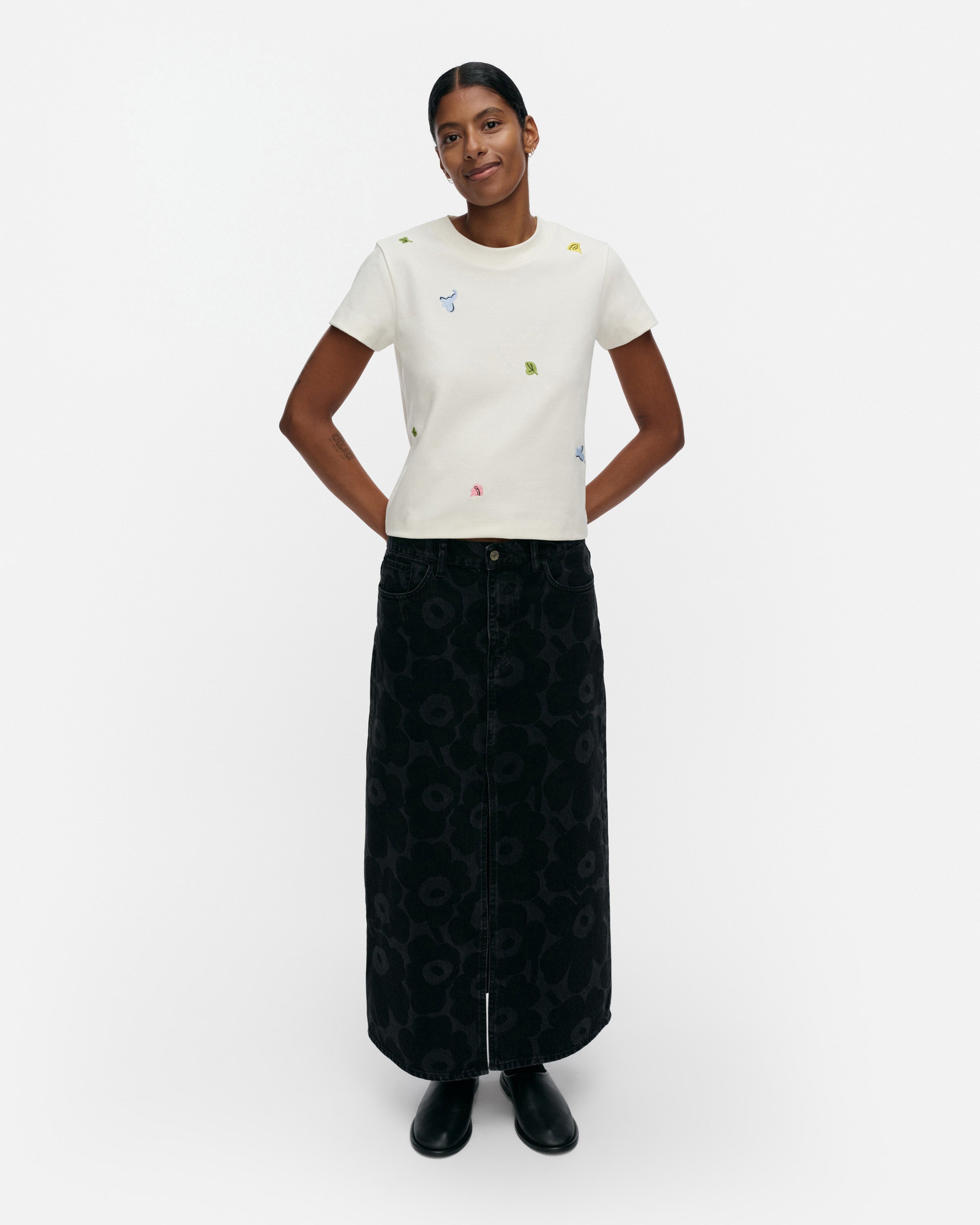 Maridenim Kuvastuma Unikko A-Line Skirt