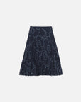Pii Outline Unikko A-Line Pleated Skirt 83.5cm