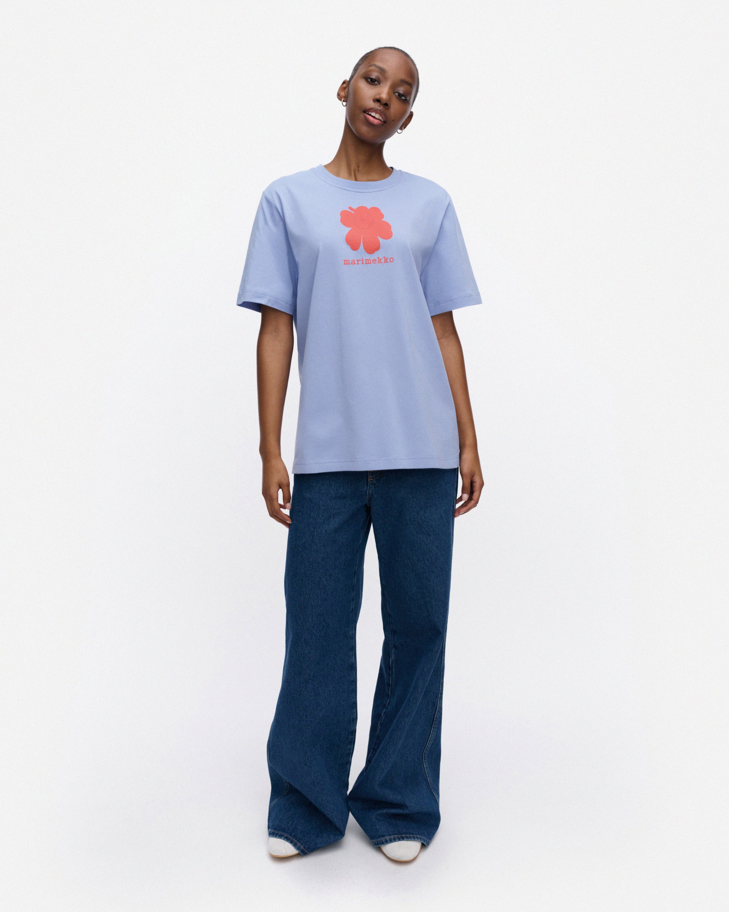 Embla Unikko Placement Short Sleeve Top 71cm