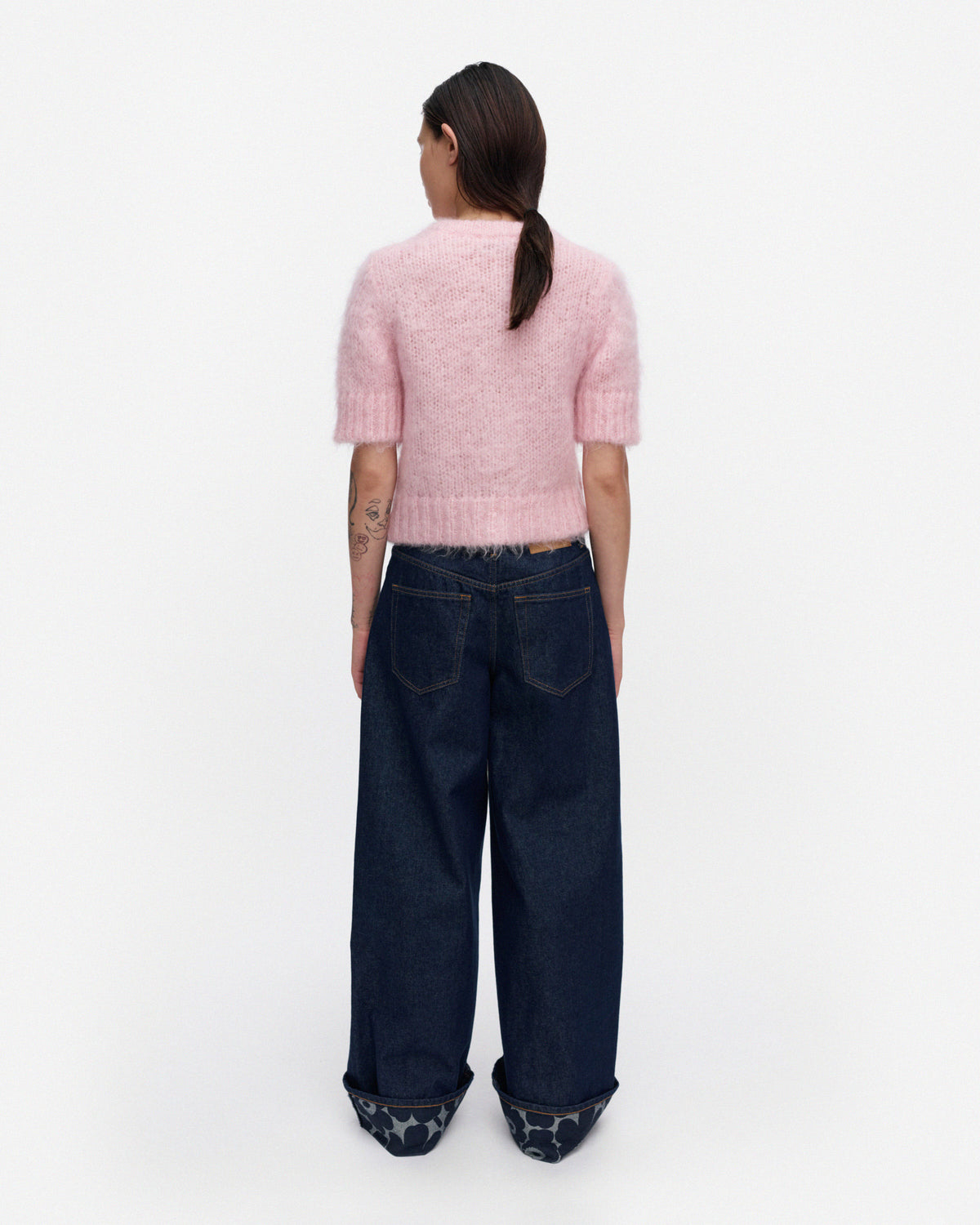 Sanasto Knitted Mohair Cardigan 47cm
