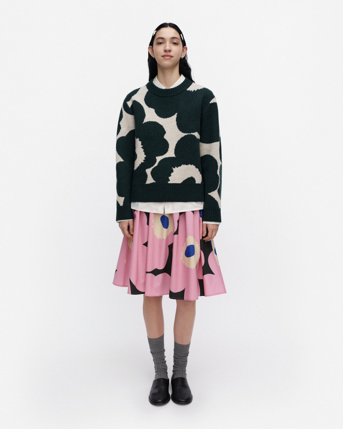 Virtaus Unikko Knitted Wool Long Sleeve Top 59cm