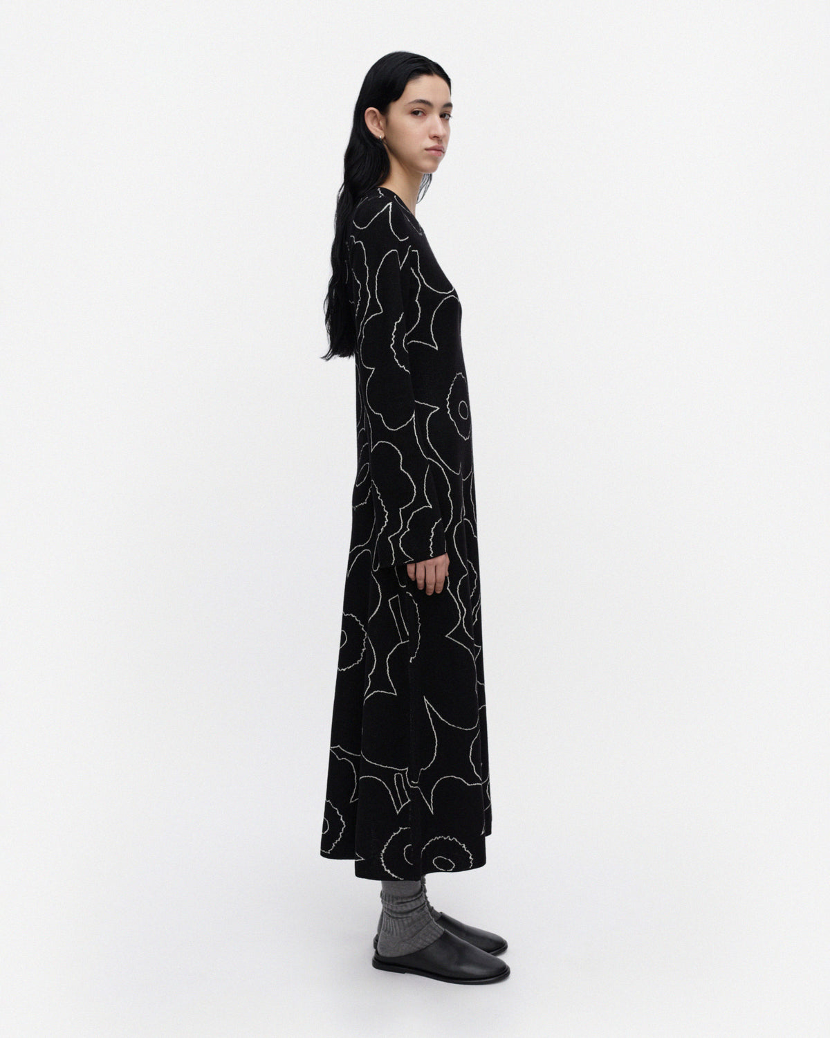 Takaisin Outline Unikko Knitted Flared Dress 125cm