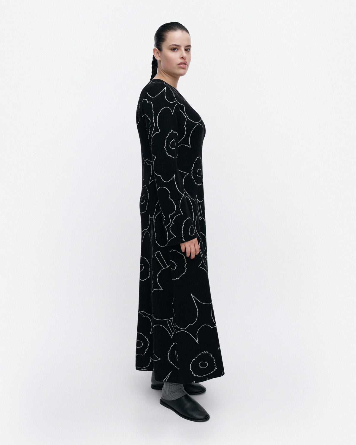 Takaisin Outline Unikko Knitted Flared Dress 125cm