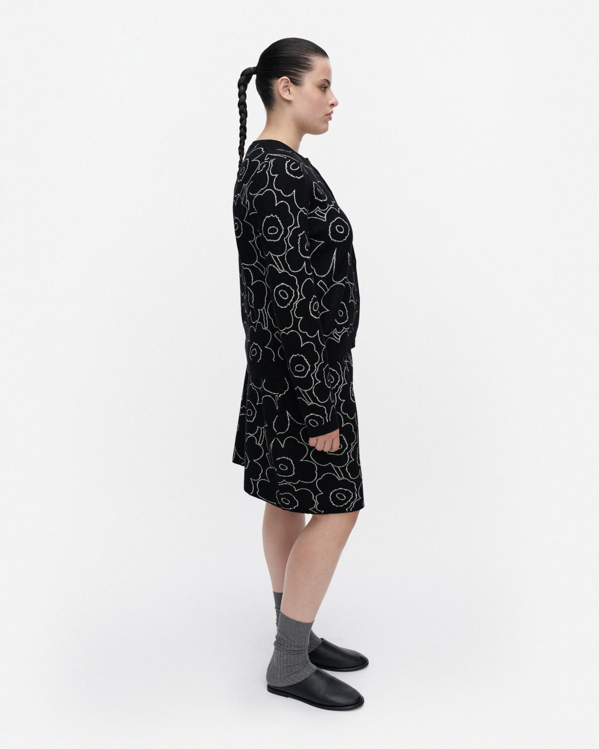 Vapaus Outline Unikko Knitted Mini Skirt