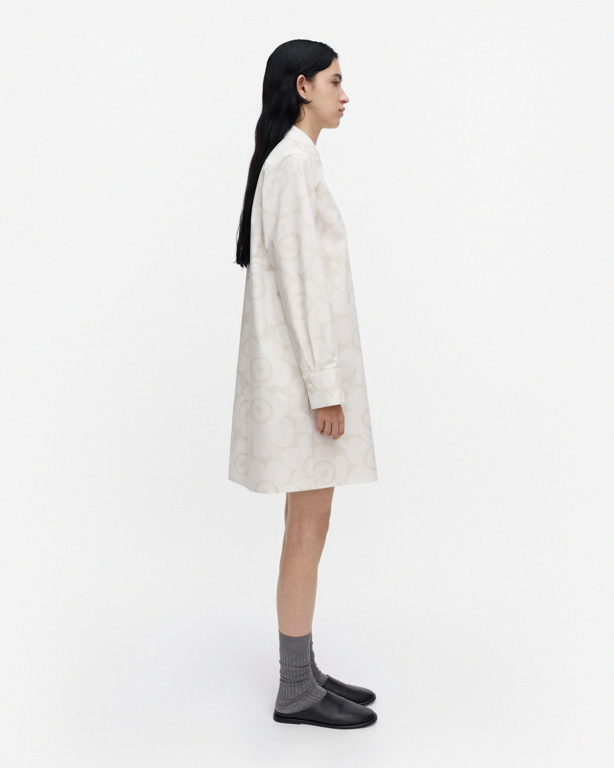 Arvostus Unikko Poplin Shirt Dress 92cm