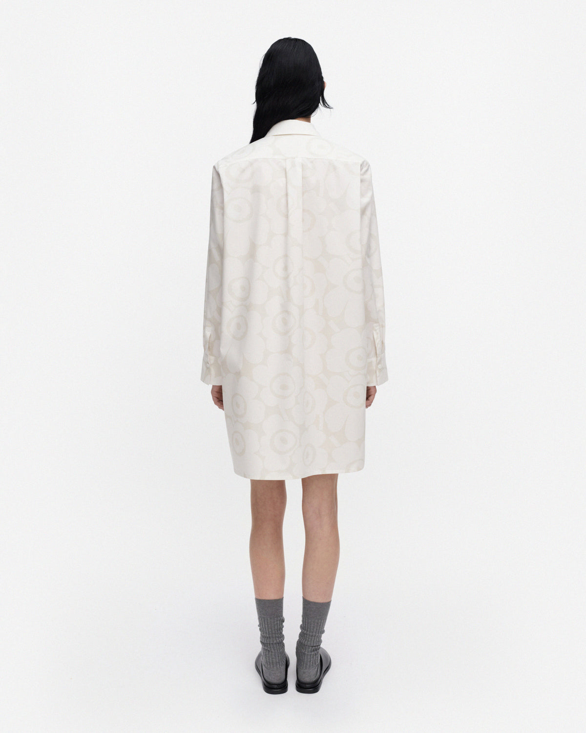 Arvostus Unikko Poplin Shirt Dress 92cm