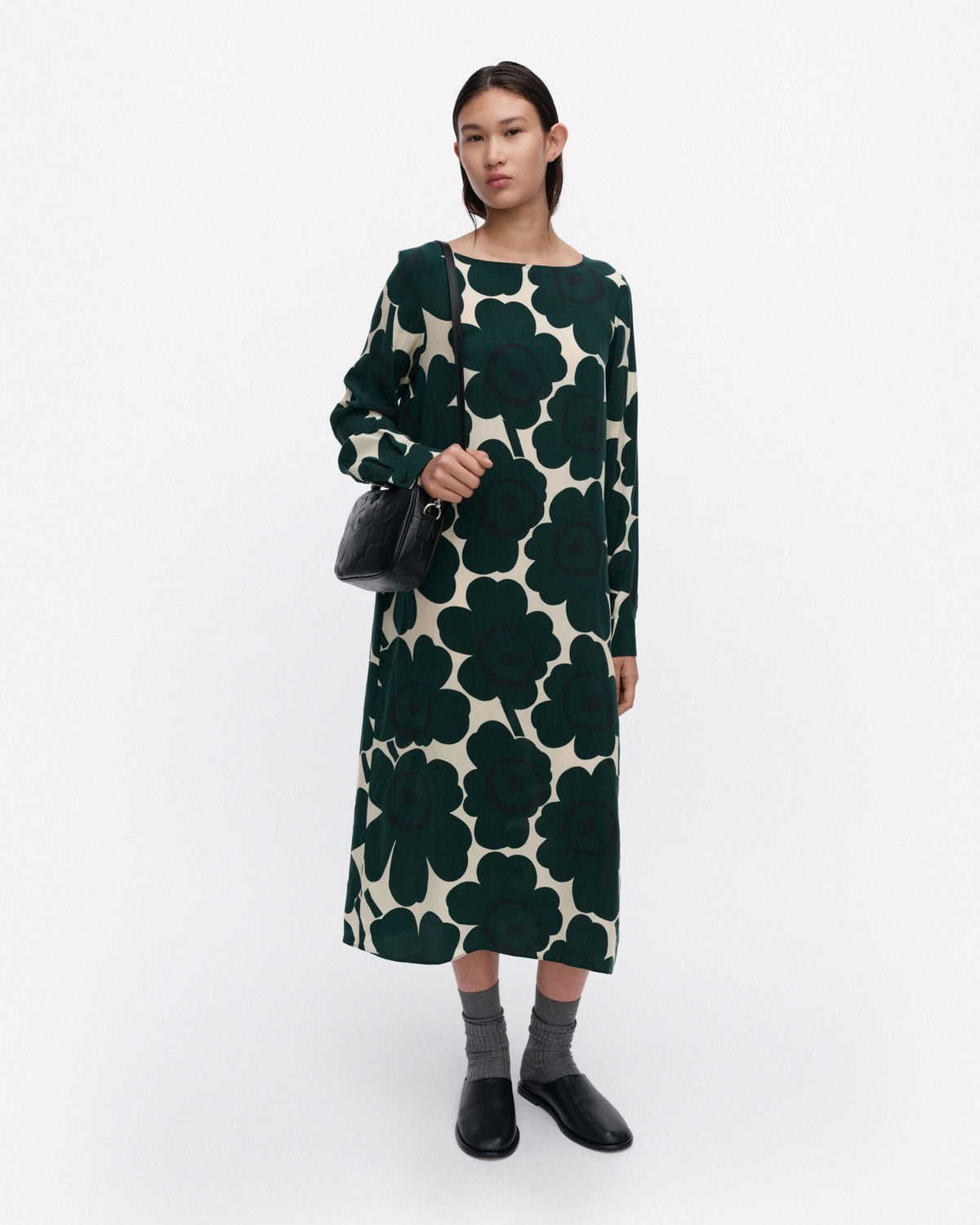 Satunnainen Unikko Cupro A-Line Dress 120cm