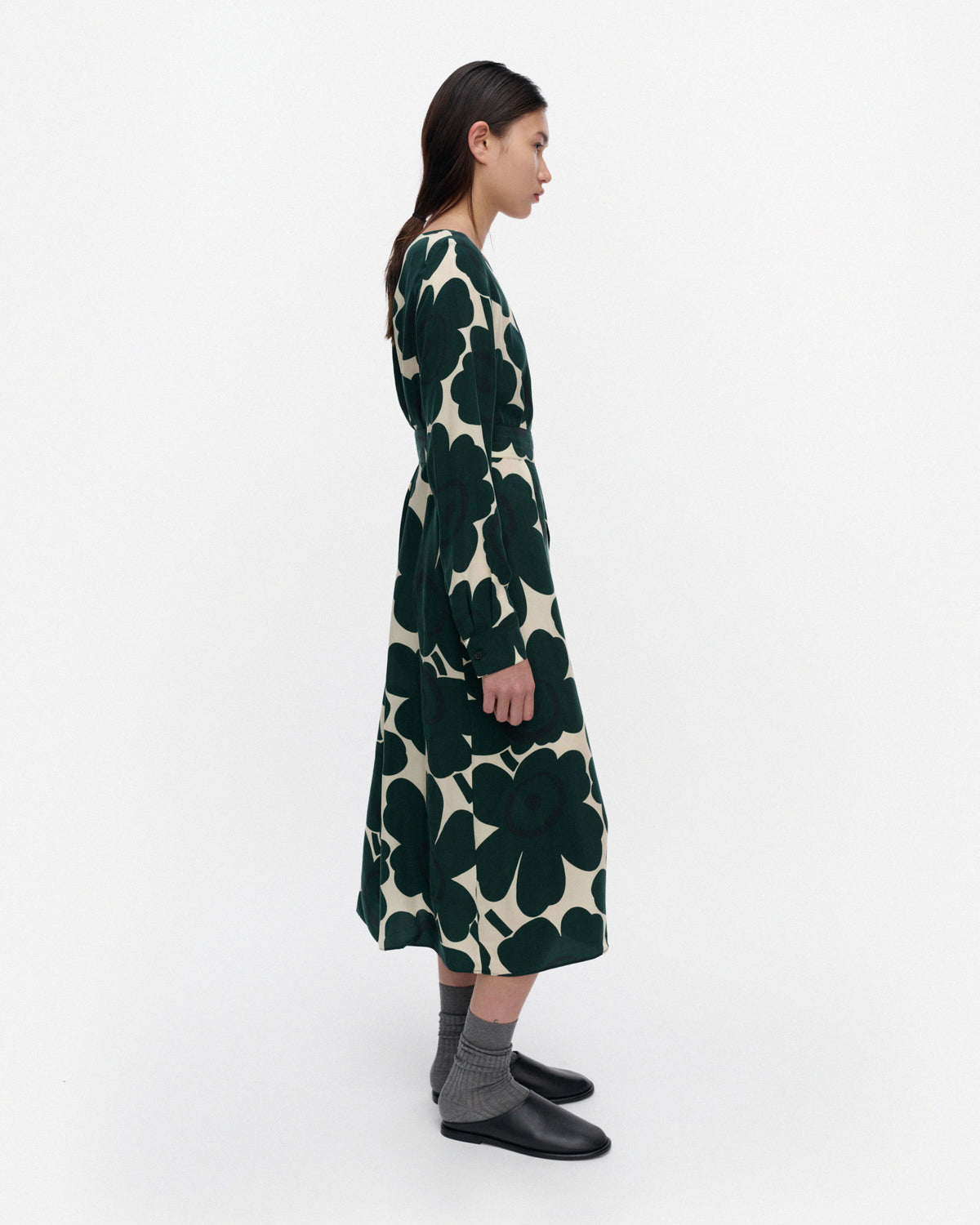 Satunnainen Unikko Cupro A-Line Dress 120cm