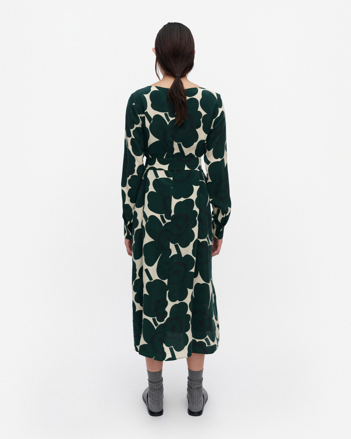 Satunnainen Unikko Cupro A-Line Dress 120cm