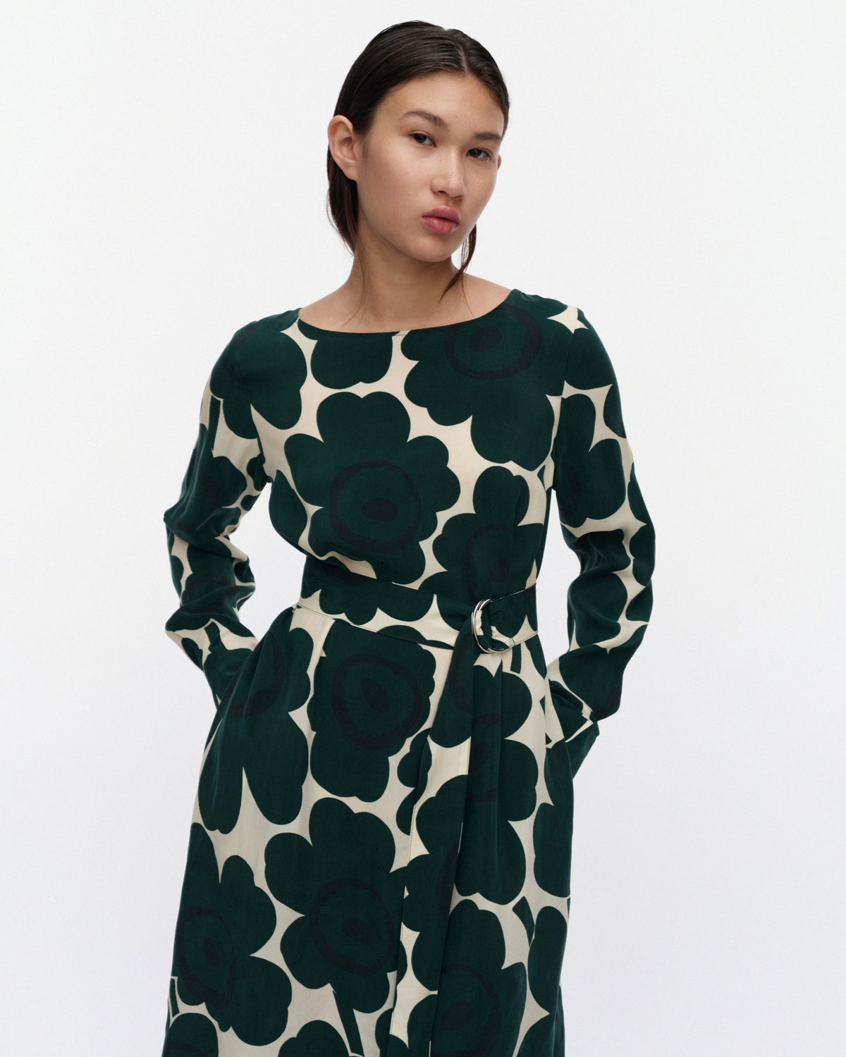 Satunnainen Unikko Cupro A-Line Dress 120cm