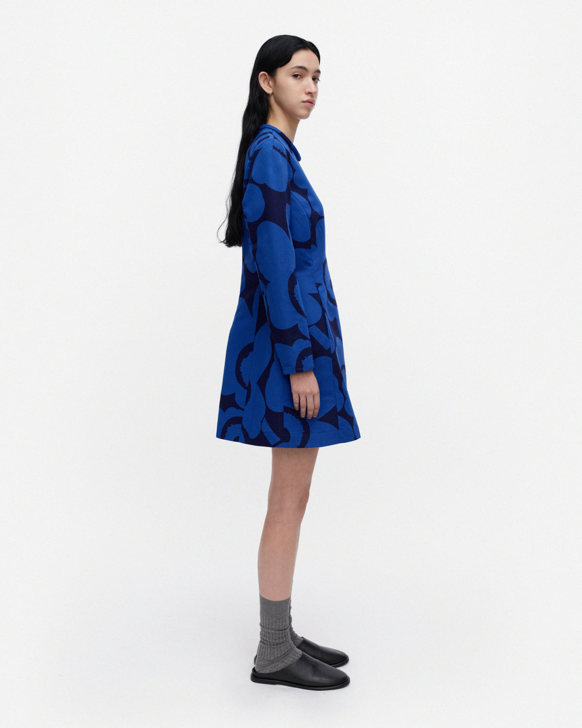Melkein Unikko Long Sleeve Flared Dress 89cm