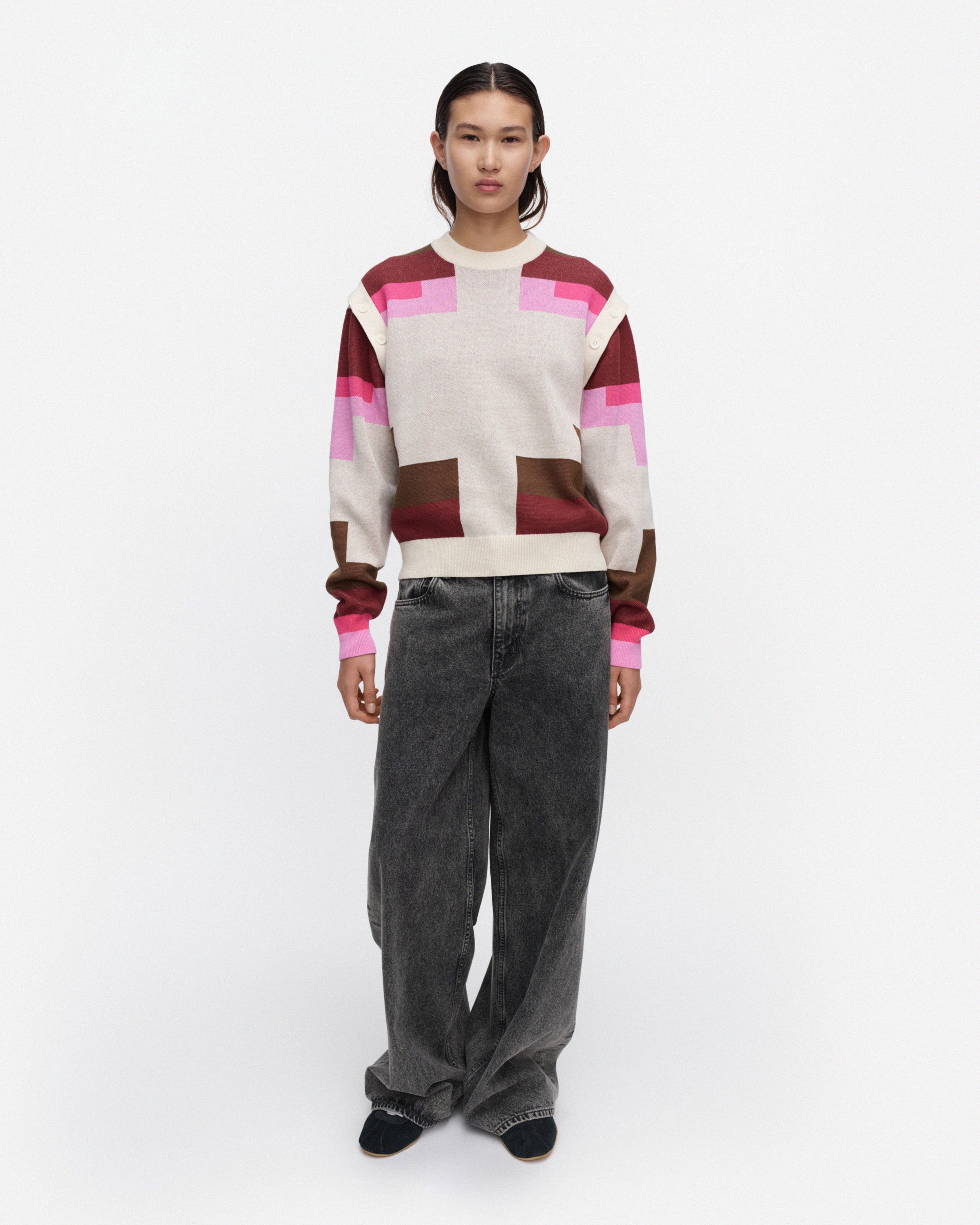 Rolf Ekroth Pilvi Stars Falling Into Place Knitted Long Sleeve Top 60cm