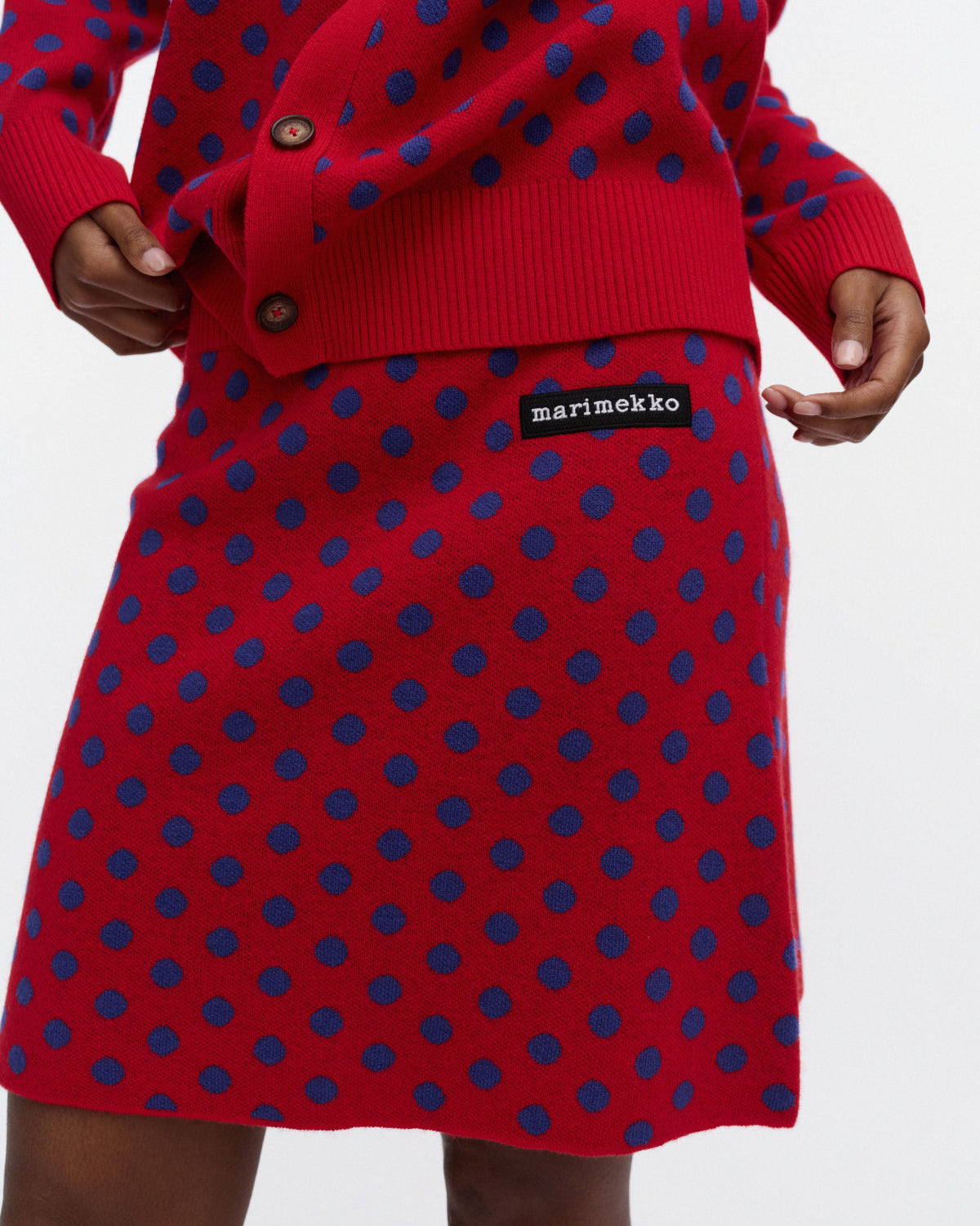 Kioski Koillis Pallo Knitted Mini Skirt