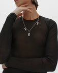 Kalevala x Marimekko Garden Pendant necklace 60cm with Kukasta Kukkan and Almanakka charm